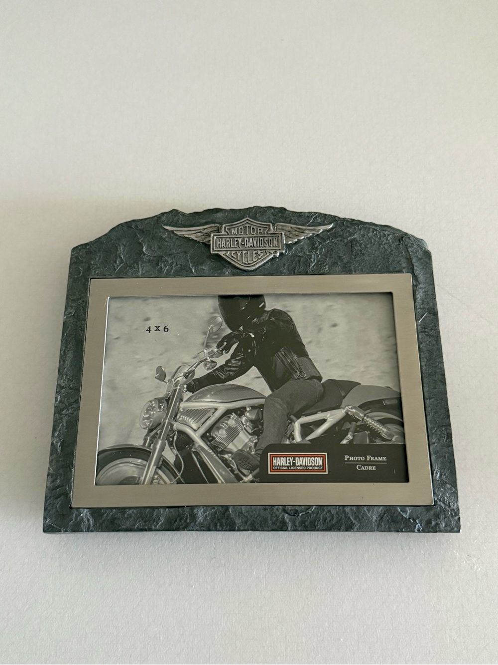 Harley-Davidson Black Frame with Silver Trim